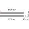 LINEAR INDV D 1200 34W/4000K DALI LEDV