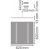 PANEL INDV DALI 625 33W/4000K LEDV