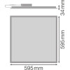 PANEL PFM DALI 600 36W/4000K UGR19 TPA LEDV