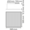 PANEL PFM 600 36W/3000K CB LEDV