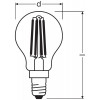 LED VALUE CL P FIL 40 non-dim 4W/827 E14