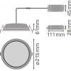 DOWNLIGHT ALU DALI 200 25 W 4000 K IP44/IP20 WT